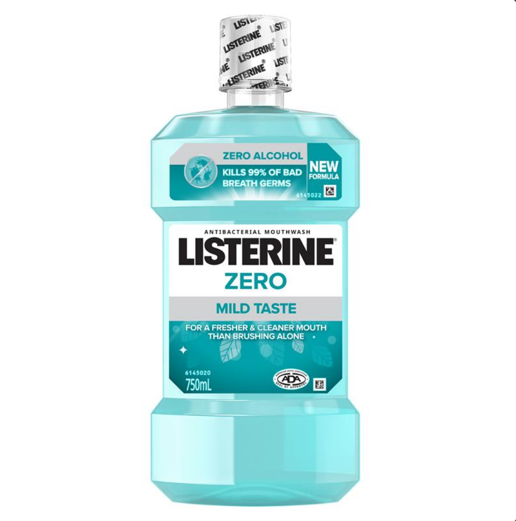 Listerine Mouthwash Zero 750mL