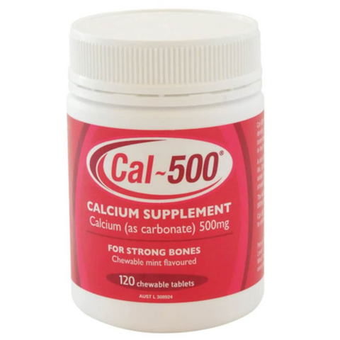 Cal-500 Calcium 120 Chewable Tablets