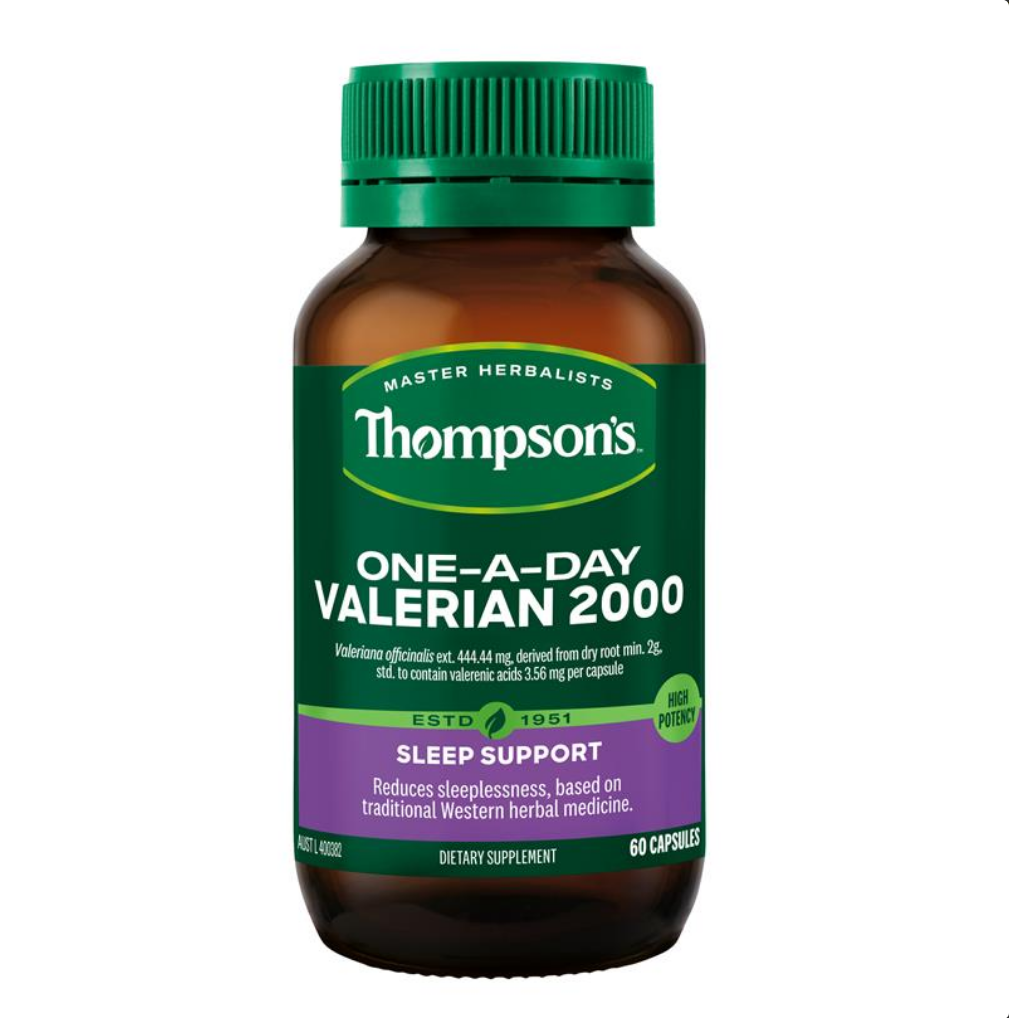 Thompson's One-a-day Valerian 2000mg 60 Capsules (Expiry 03/2025)