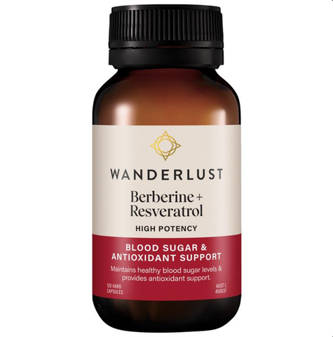 Wanderlust Berberine + Resveratrol 120 Capsules