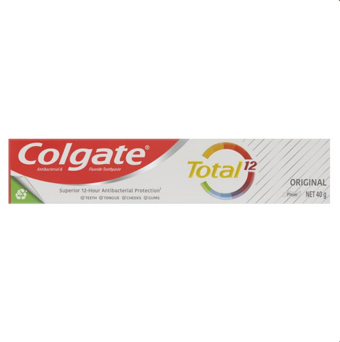 Colgate Toothpaste Total Original Antibacterial & Fluoride 40g