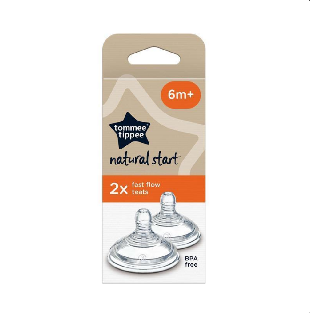 Tommee Tippee Natural Start Fast Flow Teats 2 Pack