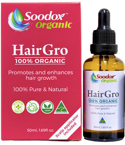 Soodox Organic HairGro 100% Organic Oil 50mL