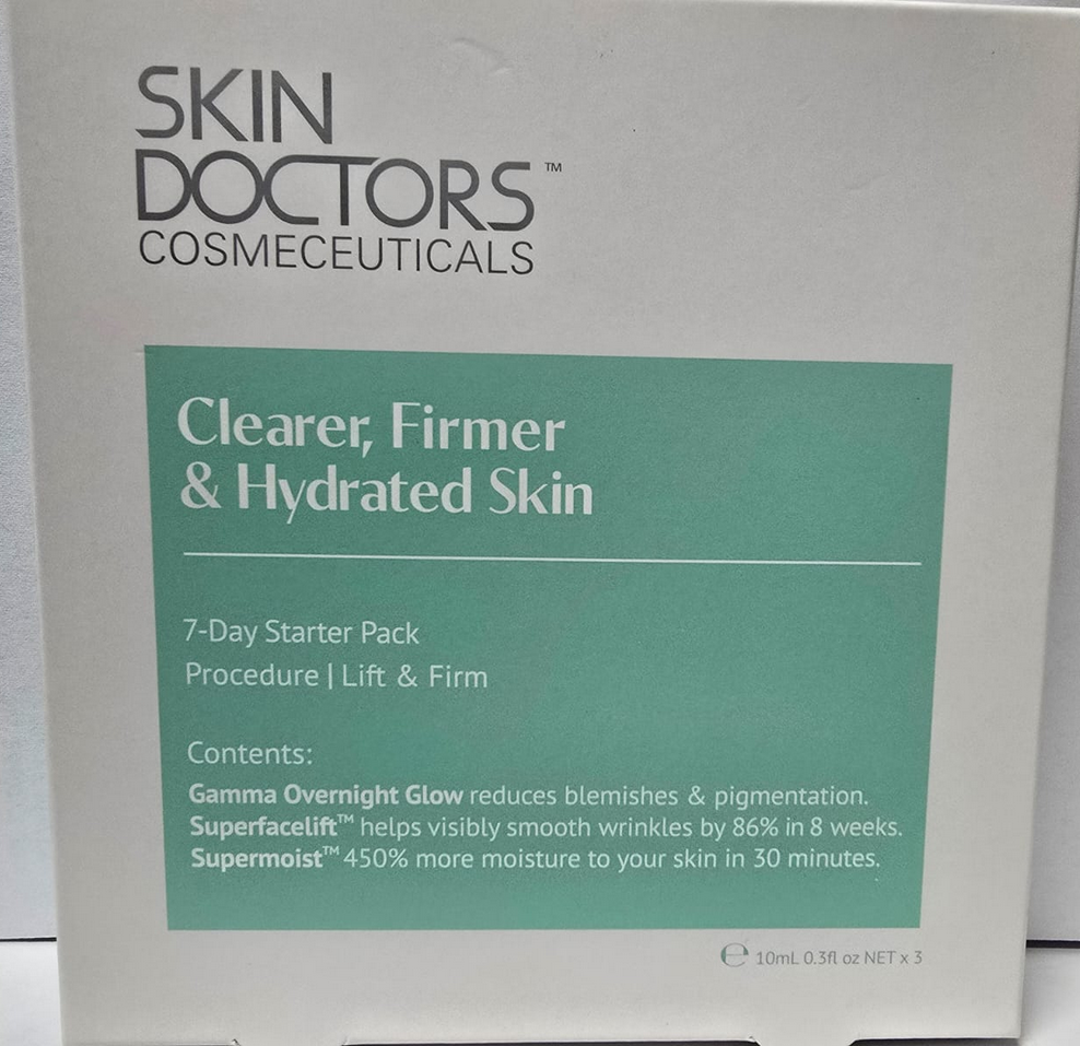 Skin Doctors Clearer, Firmer & Hydrated Skin 7 Day Starter Pack 3 x 10mL