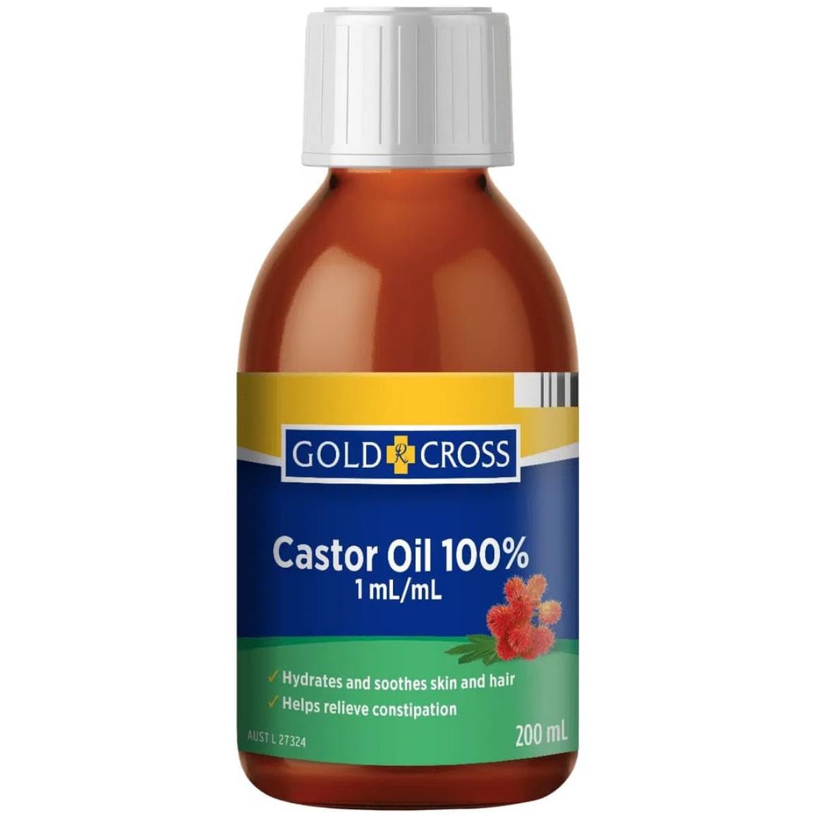 Gold Cross Castor Oil 200mL