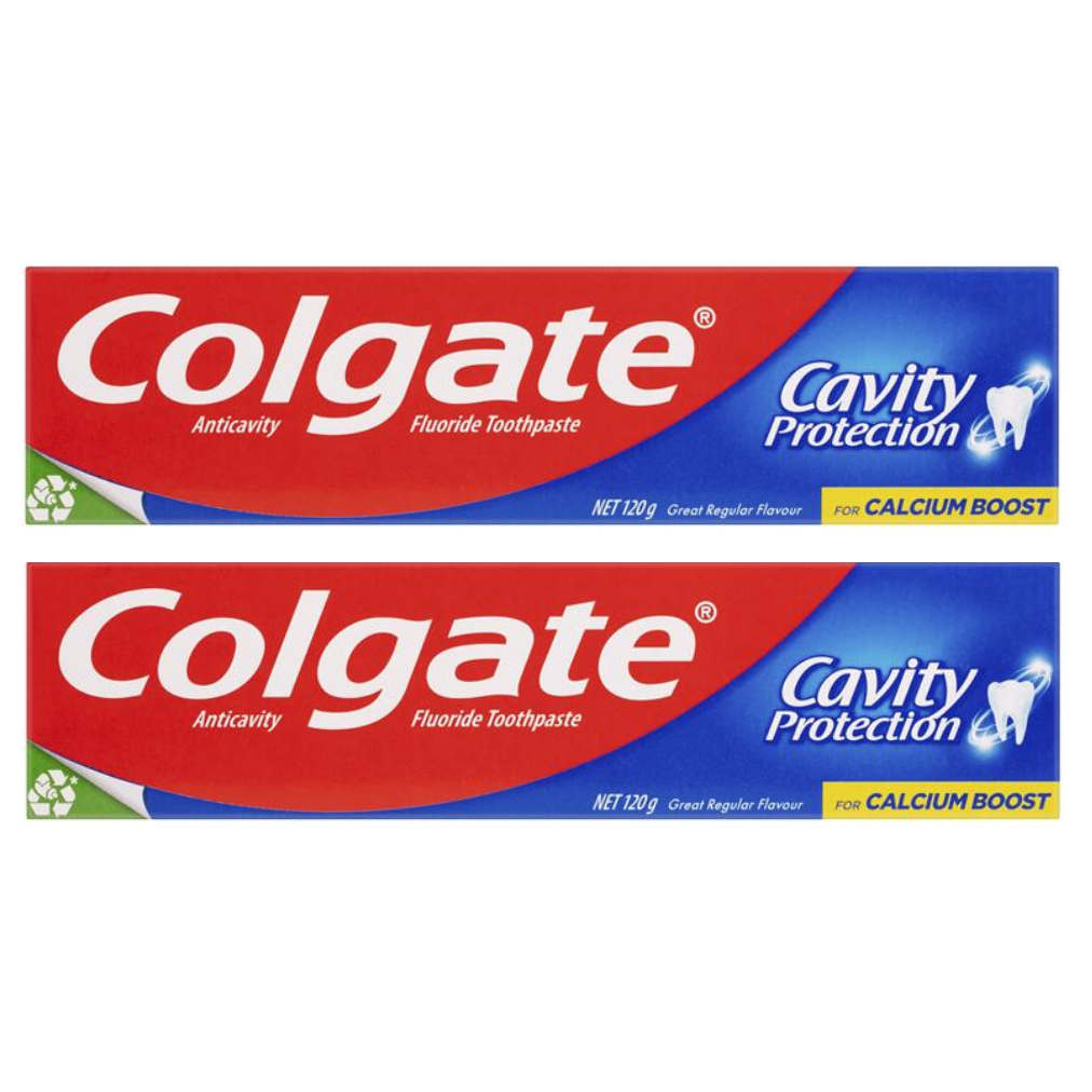 Colgate Toothpaste Cavity Protection Great Regular 2 x 120g - Special Bundle