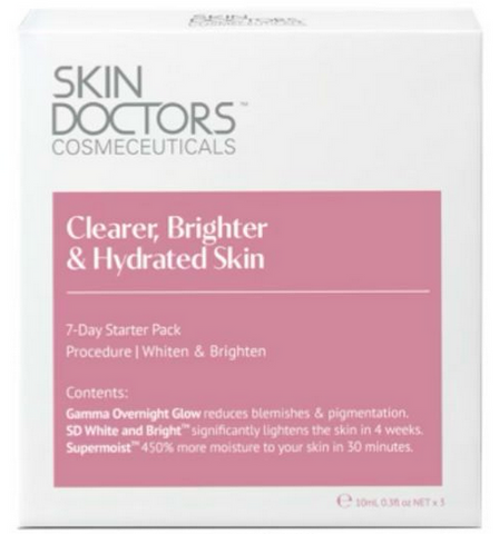 🎁 Skin Doctors Clearer, Brighter & Hydrated Skin 7 Day Starter Pack 3 x 10mL (100% off)