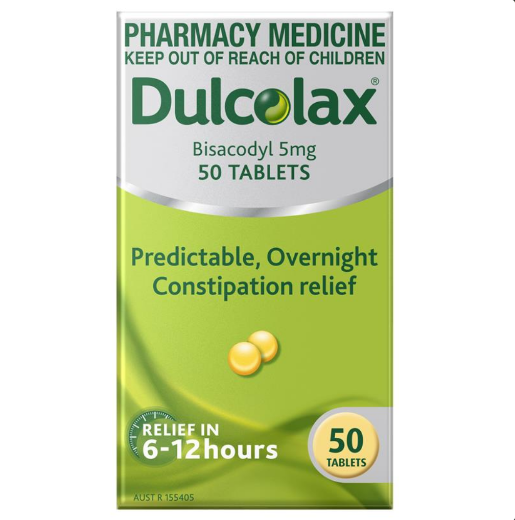 Dulcolax Laxatives 5mg 50 Tablets (Limit ONE per Order)