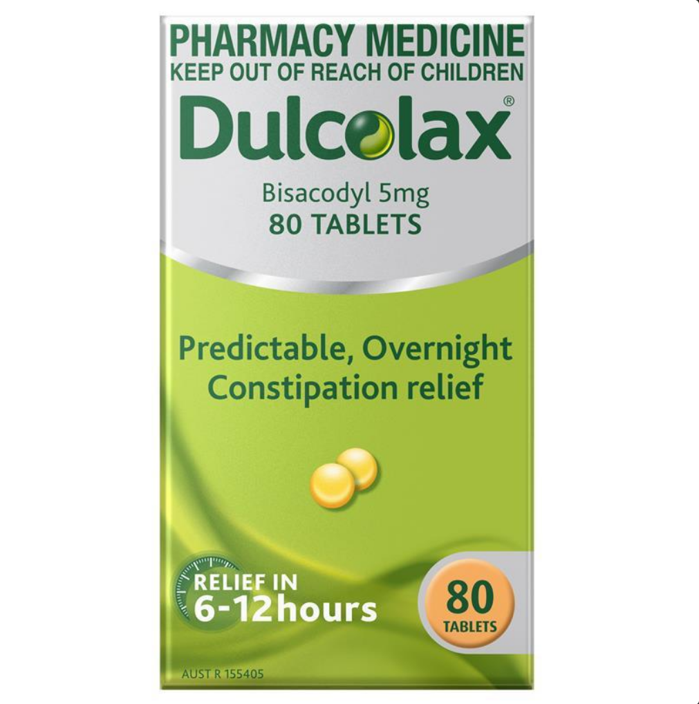 Dulcolax Laxatives 5mg 80 Tablets (Limit ONE per Order)