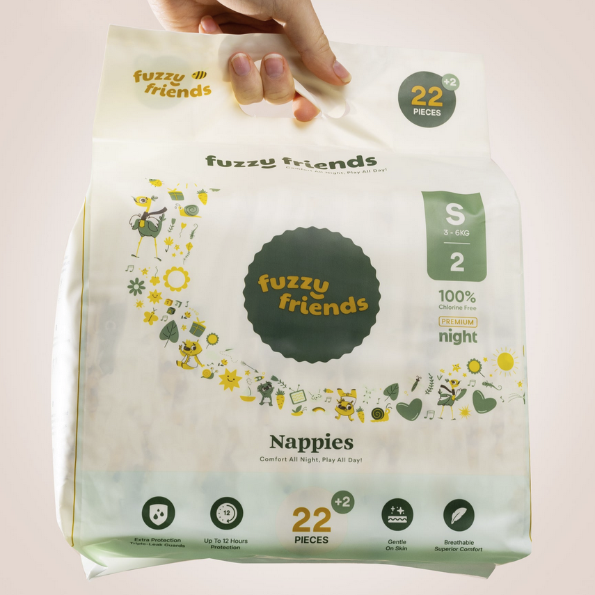 Fuzzy Friends Premium Nappies