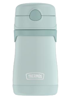 Thermos Foogo Stainless Steel Vacuum Insulated Drink Bottle with Straw Mint 290mL