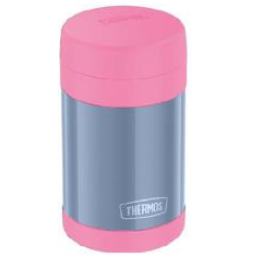 Thermos FUNtainer Vacuum Insulated Food Jar with Spoon Denim Blue and Pink 470mL