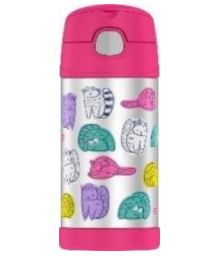 Thermos FUNtainer Vacuum Insulated Drink Bottle Cats 355mL