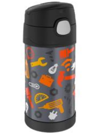 Thermos FUNtainer Vacuum Insulated Drink Bottle Construction Zone 355mL