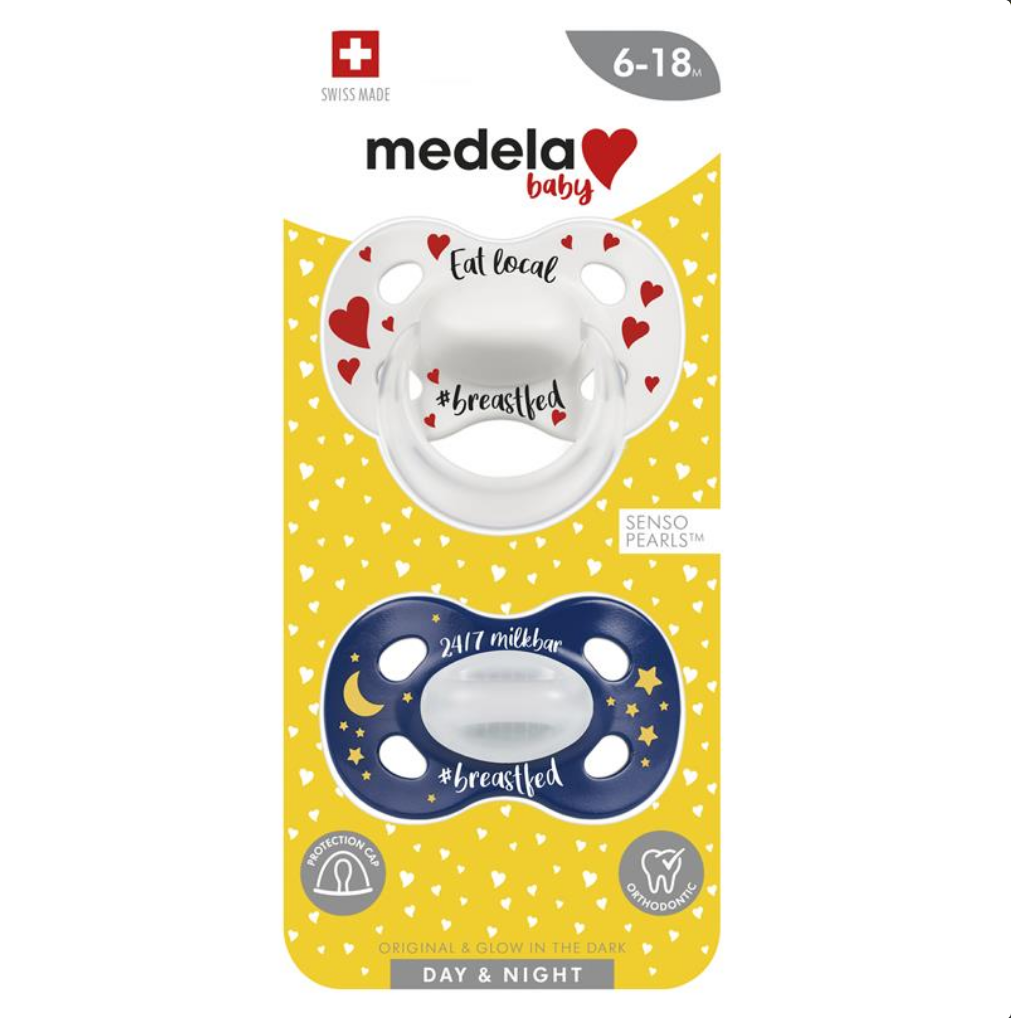 Medela Day & Night Duo Soothers 6-18 Months
