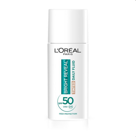 L'Oreal Paris Bright Reveal Tinted SPF 50 Fluid Medium 50mL