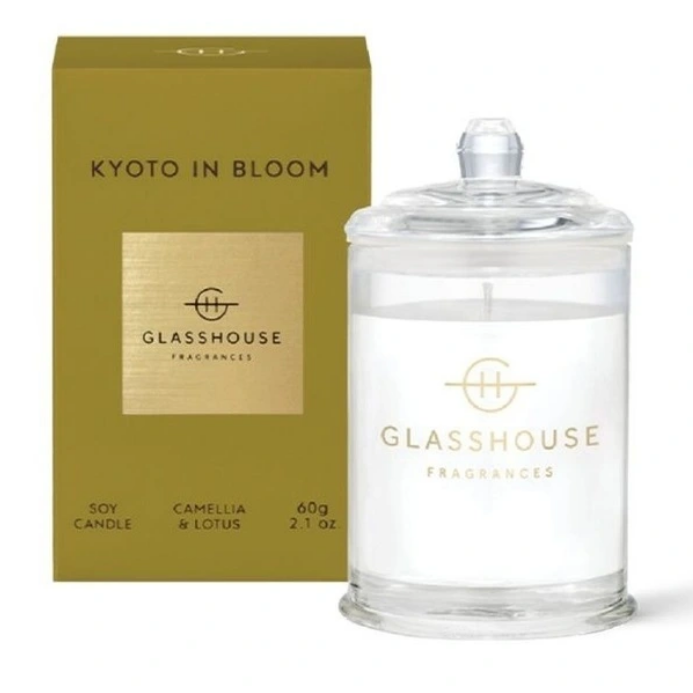 GlassHouse Fragrances Kyoto In Bloom Fragrance Soy Candle 60g