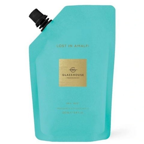 GlassHouse Fragrances Lost In Amalfi Fragrance Diffuser Refills Pouches 250mL