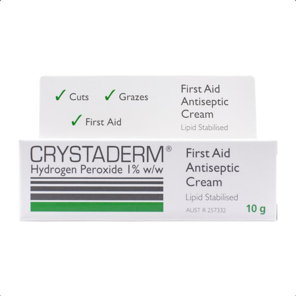 Crystaderm Antiseptic Cream 10g (Expiry 10/2025)