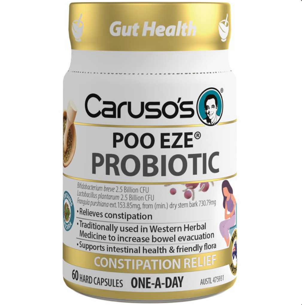 Caruso's Poo Eze Probiotic 60 Tablets