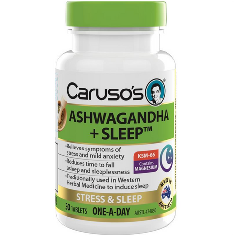 Caruso's Ashwagandha + Sleep 30 Tablets