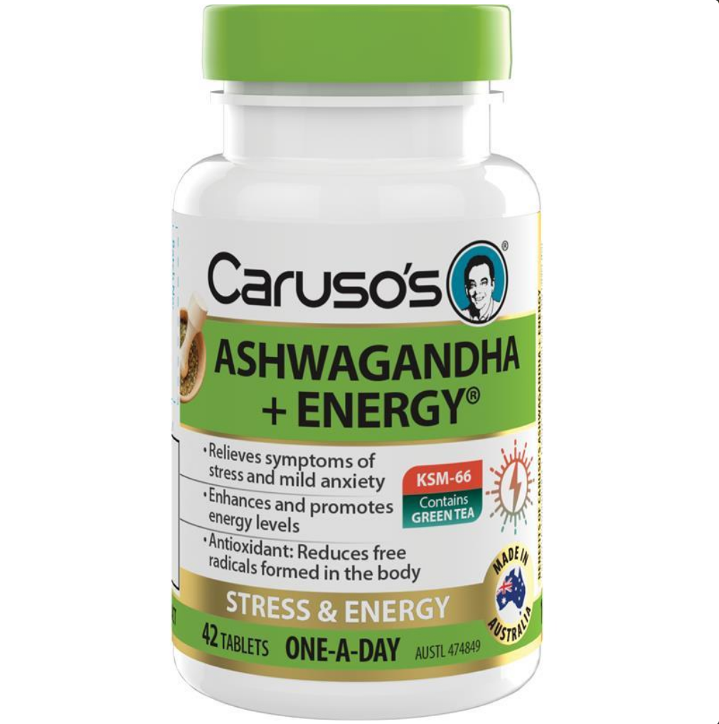 Caruso's Ashwagandha + Energy 42 Tablets