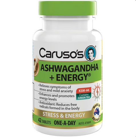 Caruso's Ashwagandha + Energy 42 Tablets