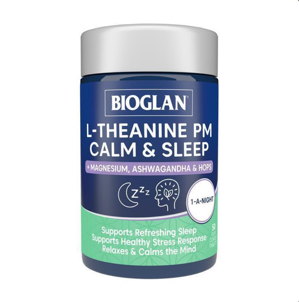 Bioglan L Theanine PM Calm & Sleep 50 Capsules