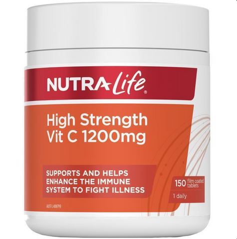 Nutra-Life Vitamin C 1200mg 150 Chewable Tablets