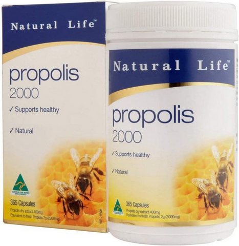 Natural Life Propolis Capsules 2000mg 365 Capsules