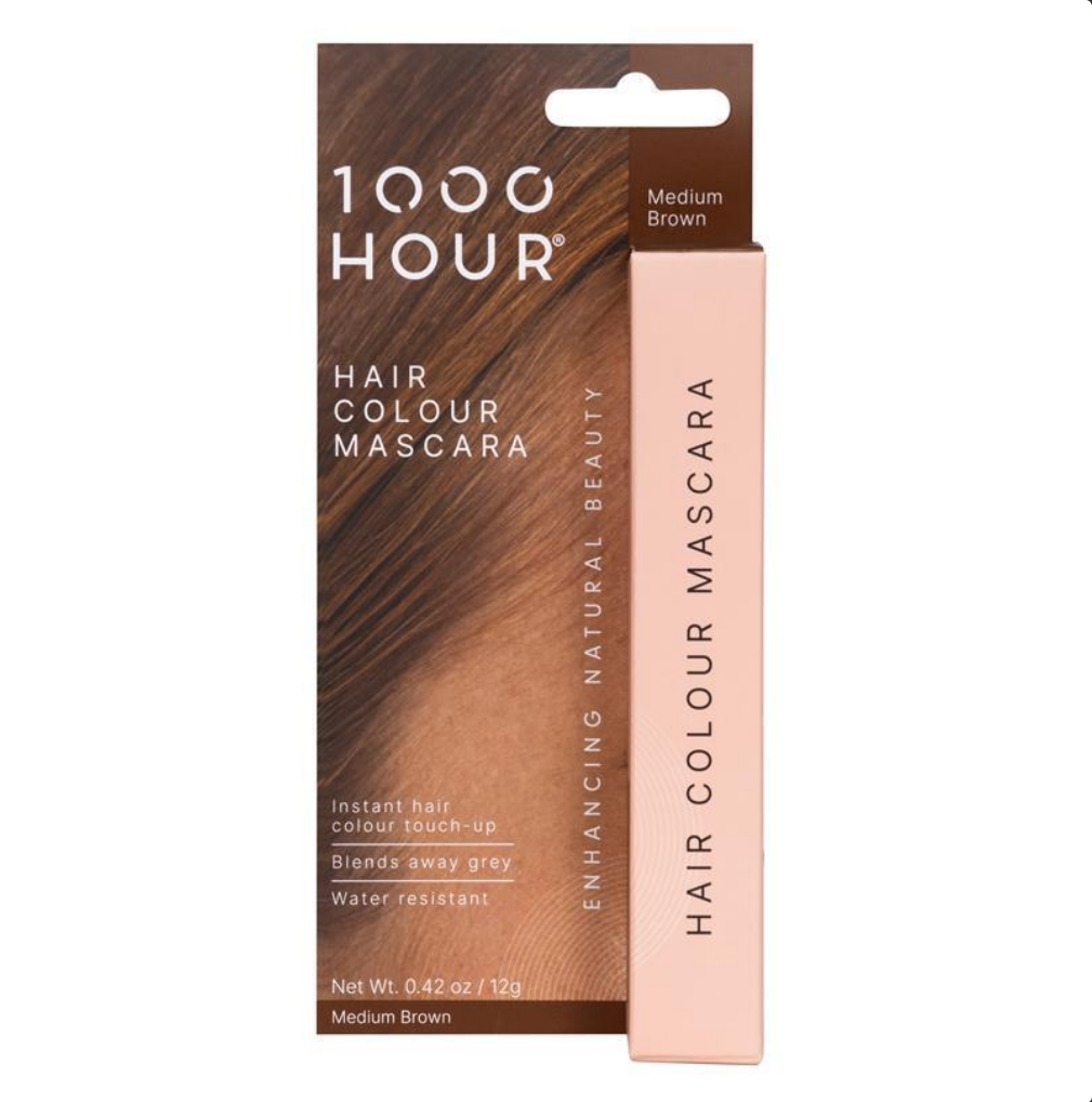 1000HOUR Hair Colour Mascara Medium Brown 12g