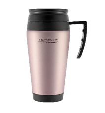 Thermos THERMOcafé™ Stainless Steel Outer Foam Insulated Travel Mug - Mauve 400mL