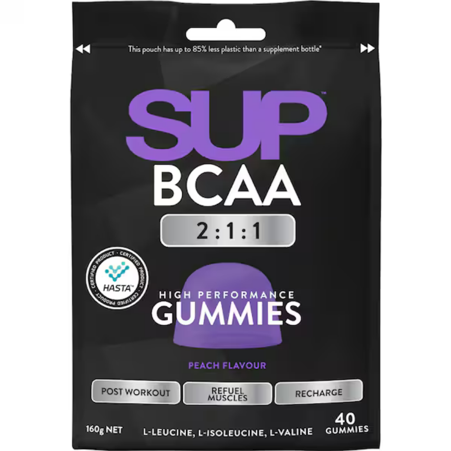 SUP BCAA Gummies Peach 40 Pack
