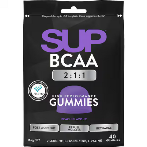 SUP BCAA Gummies Peach 40 Pack