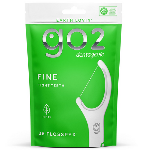 GO2 Dentagenie Fine Flosspyx Mint 36 Pack