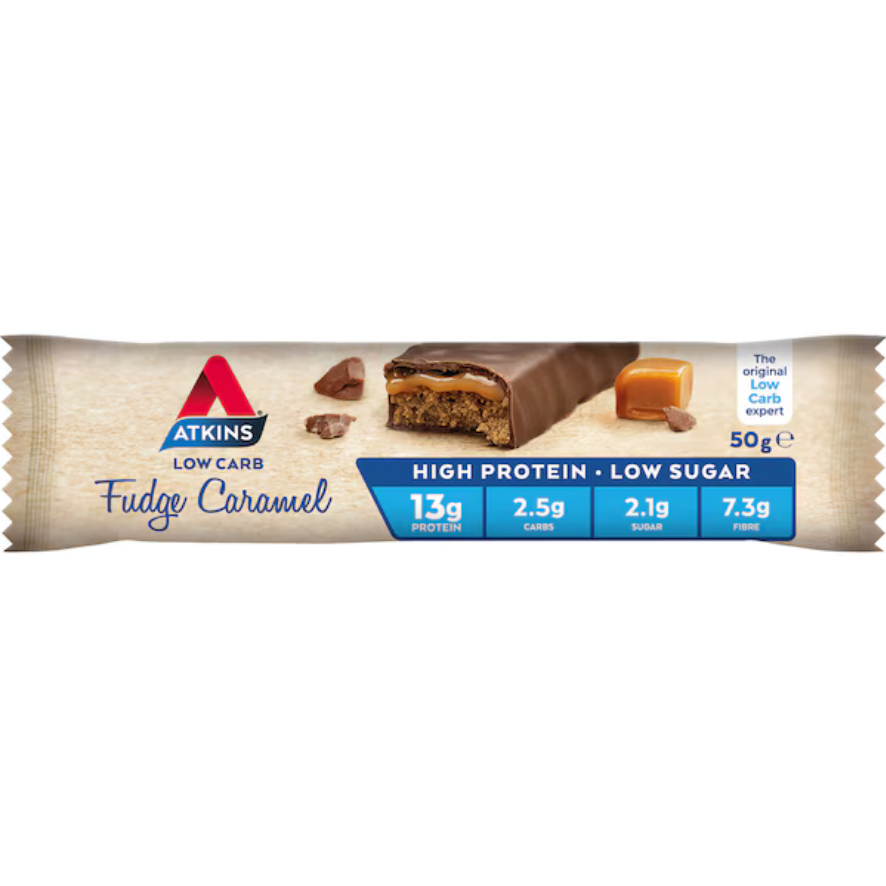 Atkins Low Carb Fudge Caramel Bar 50g