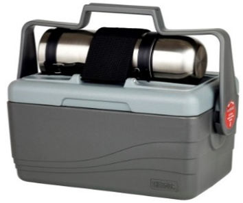 Thermos Insulated Cooler with 1L Stainless Steel Vacuum Flask 6.6L