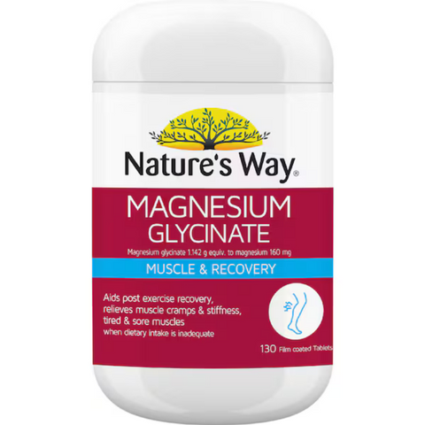 Nature's Way Magnesium Glycinate 130 Tablets