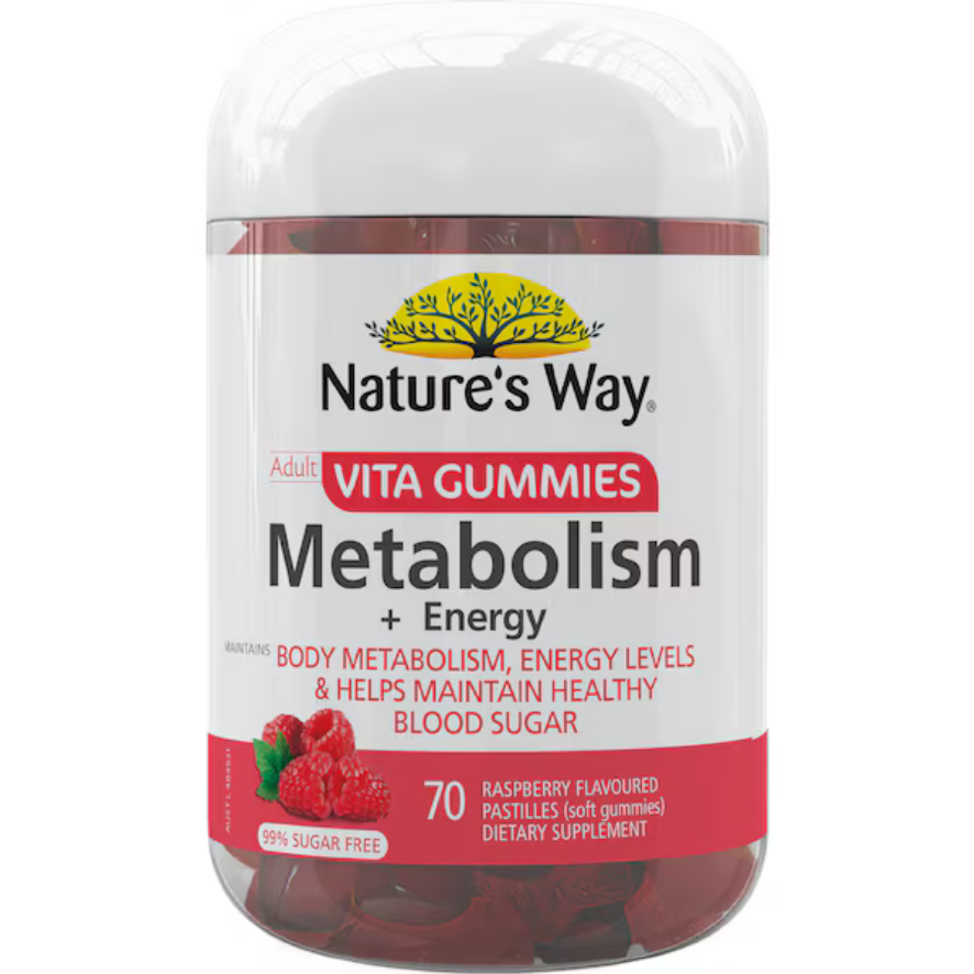 Nature's Way Adult Vita Gummies Metabolism + Energy 70 Pastilles