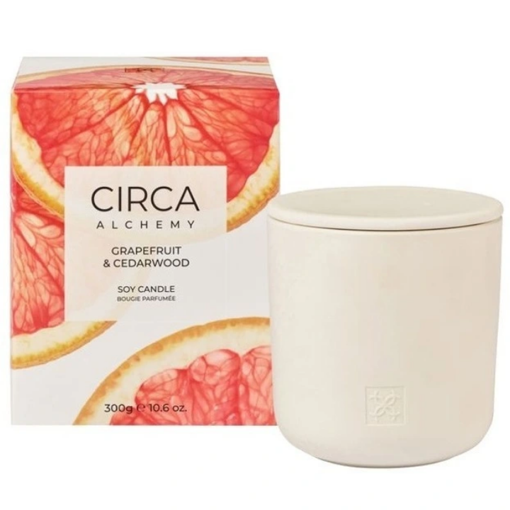 Circa Alchemy Grapefruit And Cedarwood Soy Candle 300g