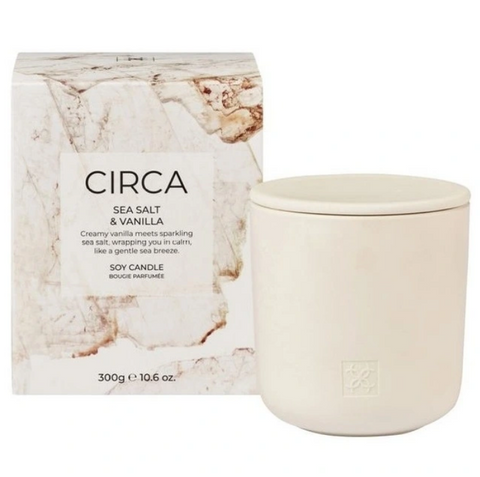 Circa Sea Salt and Vanilla Soy Candle 300g