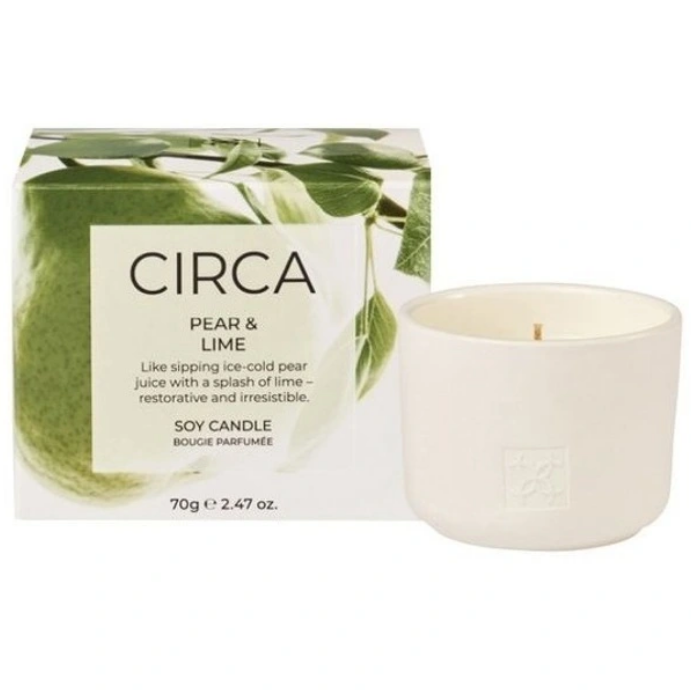 Circa Pear And Lime Soy Candle 70g