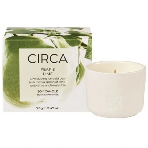 Circa Pear And Lime Soy Candle 70g