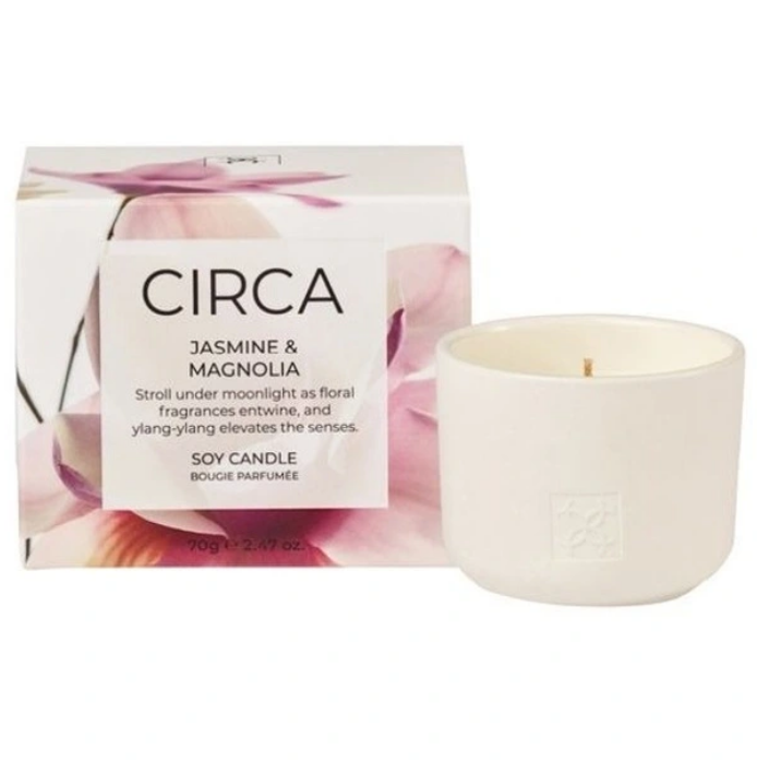 Circa Jasmine and Magnolia Soy Candle 70g