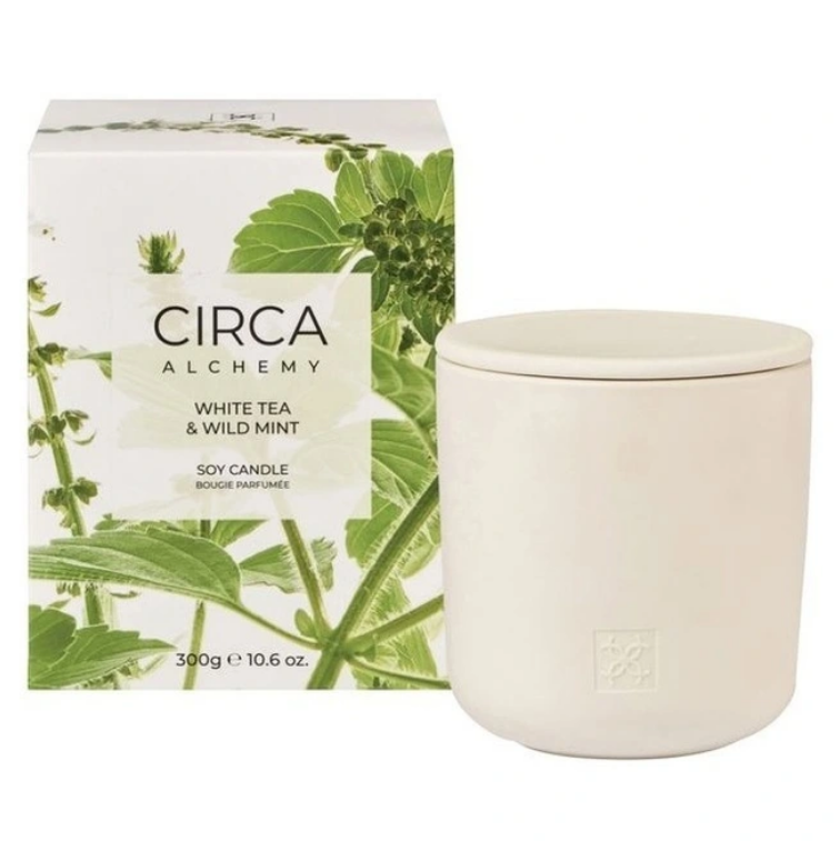 Circa Alchemy White Tea & Wild Mint Soy Candle 300g