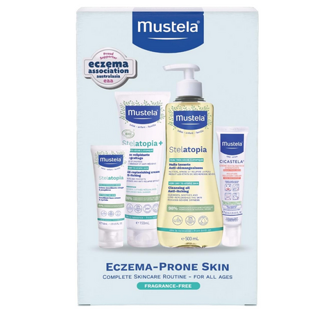 Mustela Eczema-Prone Skin Complete Skincare Routine Set