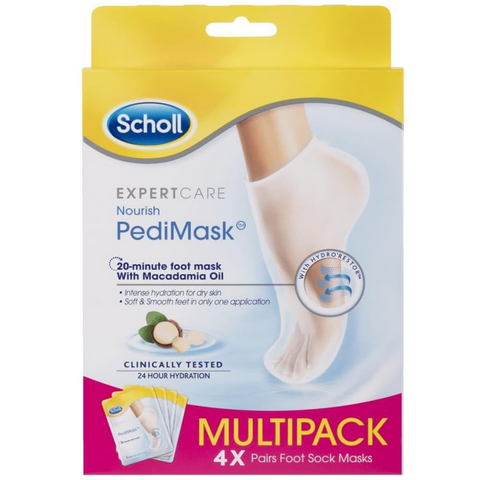 Scholl ExpertCare PediMask with Macadamia Oil 4 Pairs