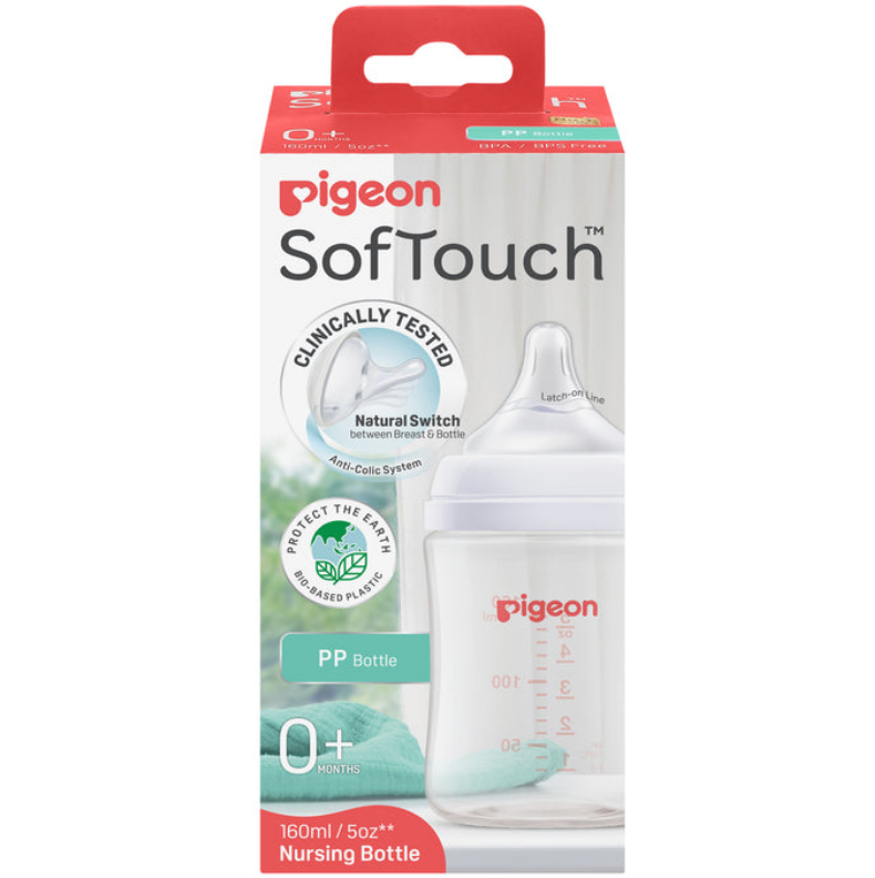 Pigeon SofTouch PP Nursing Bottle 0+ Months 160mL