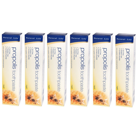 Natural Life Propolis Toothpaste 100% Natural Formula 6 x 110g