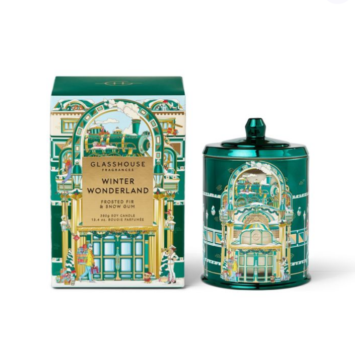 Glasshouse Fragrances Winter Wonderland Triple Scented Soy Candle 380g